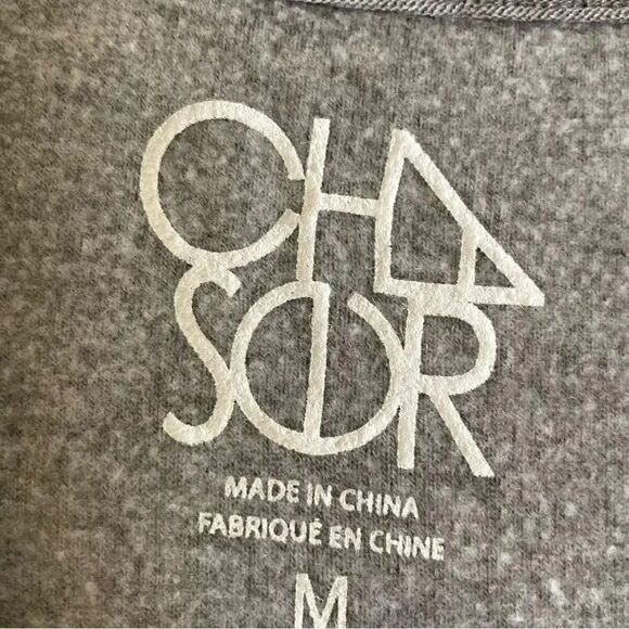 NWOT Chaser Revolve Grey Pullover Cozy
Crewneck Sweatshirt Lazy Holi Daze Size M - Picture 5 of 10